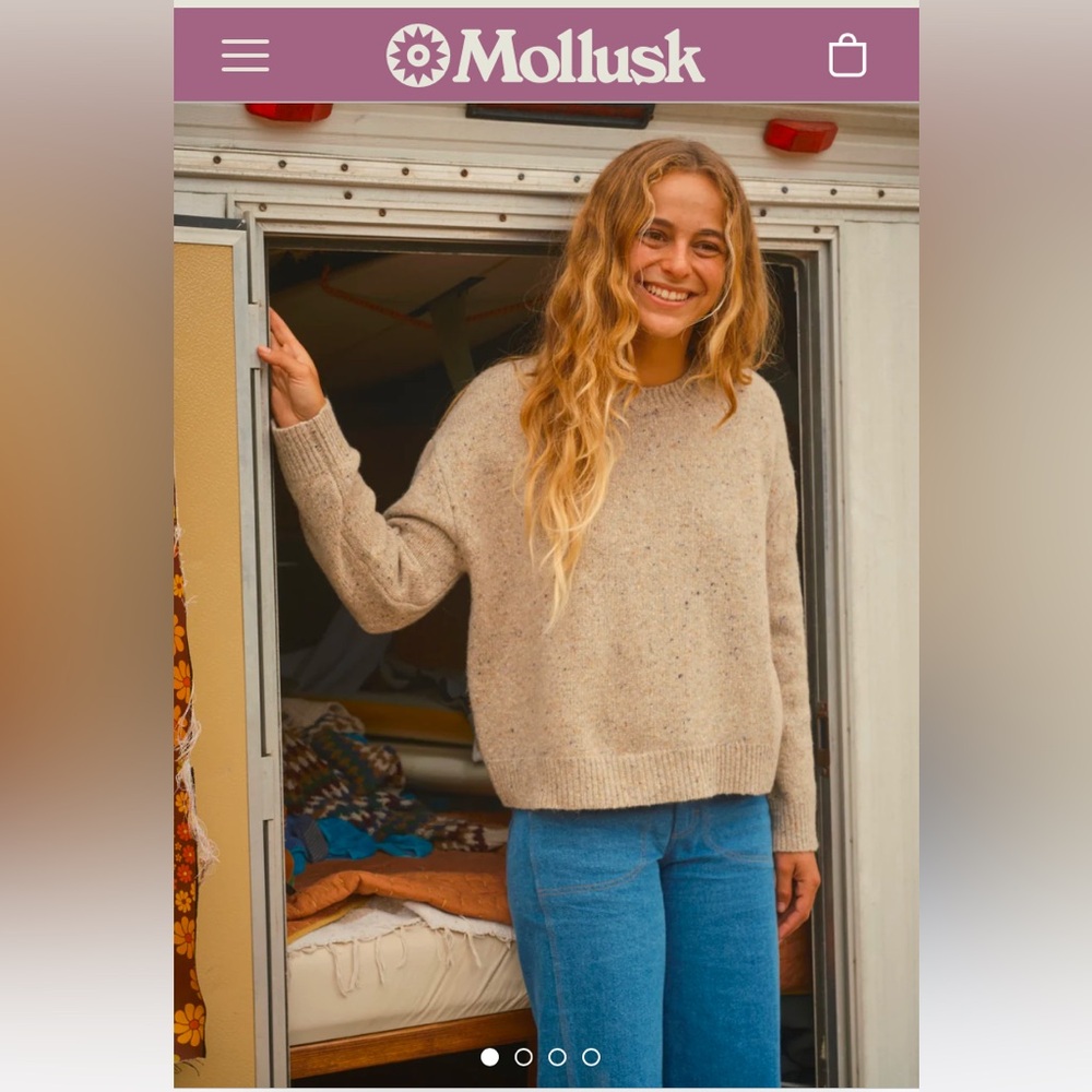 Mollusk women’s Rhys Sweater size XS Merino Wool blend